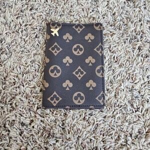 Brown and Gold Card Holder